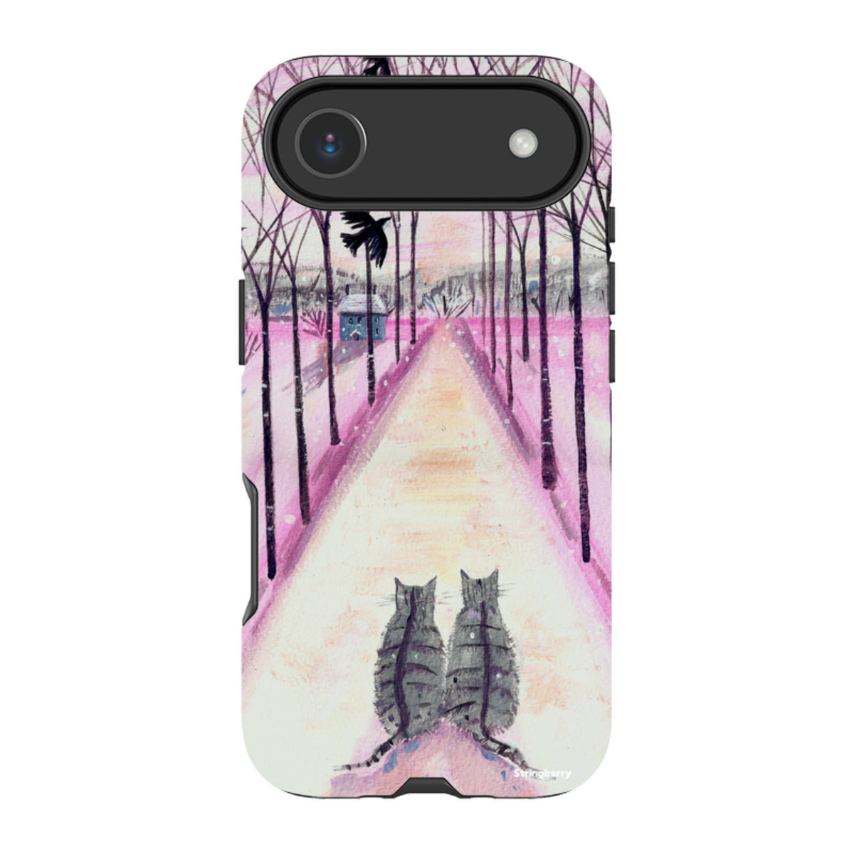 iPhone Tough Case - Winter Cats By Mary Stubberfield