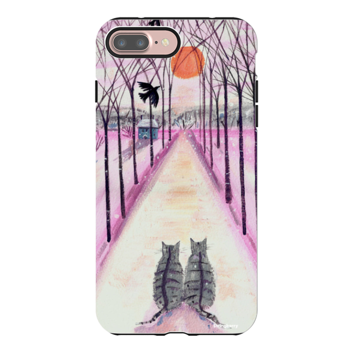 iPhone Tough Case - Winter Cats By Mary Stubberfield