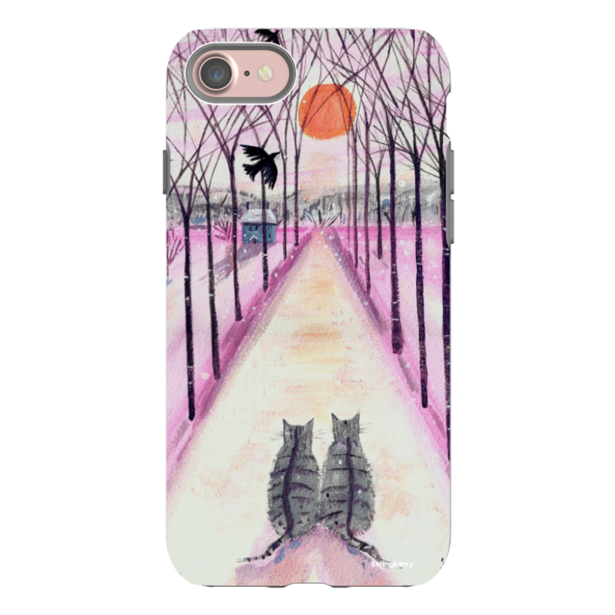 iPhone Tough Case - Winter Cats By Mary Stubberfield