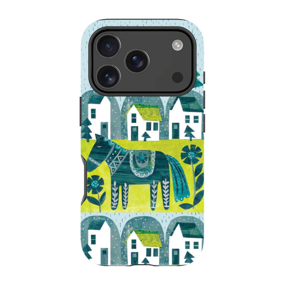 iPhone Tough Case - Winter Dala Horse By Tracey English