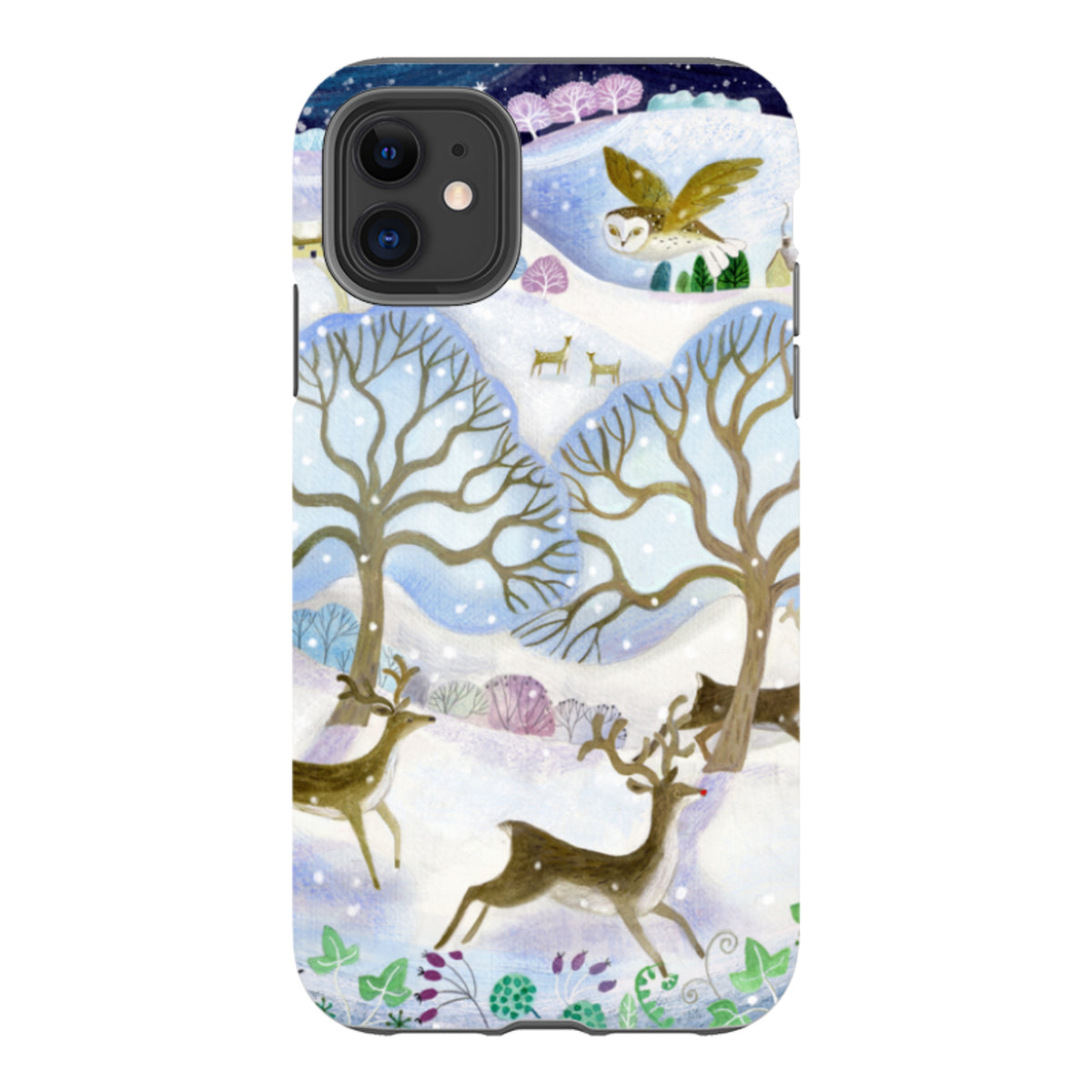 iPhone Tough Case - Winter Deer By Bex Parkin