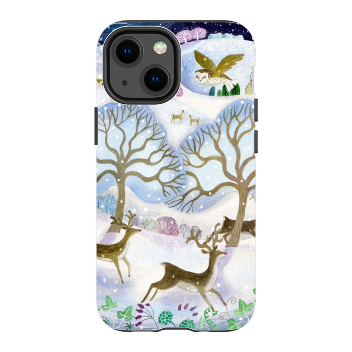 iPhone Tough Case - Winter Deer By Bex Parkin