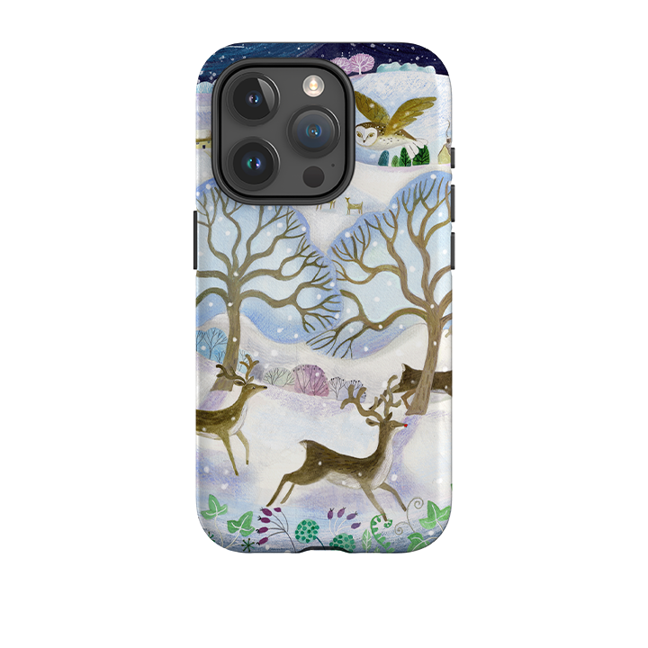 iPhone Tough Case - Winter Deer By Bex Parkin
