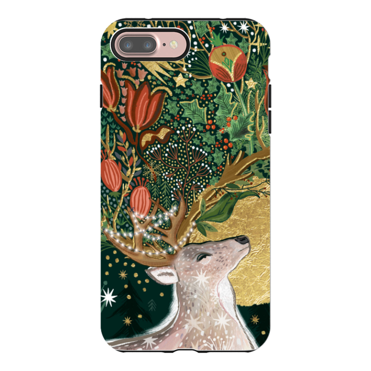 iPhone Tough Case - Winter Deer I By Emma Frances Grant