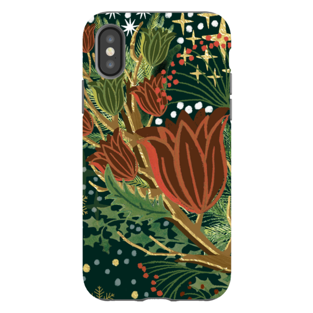 iPhone Tough Case - Winter Deer II By Emma Frances Grant