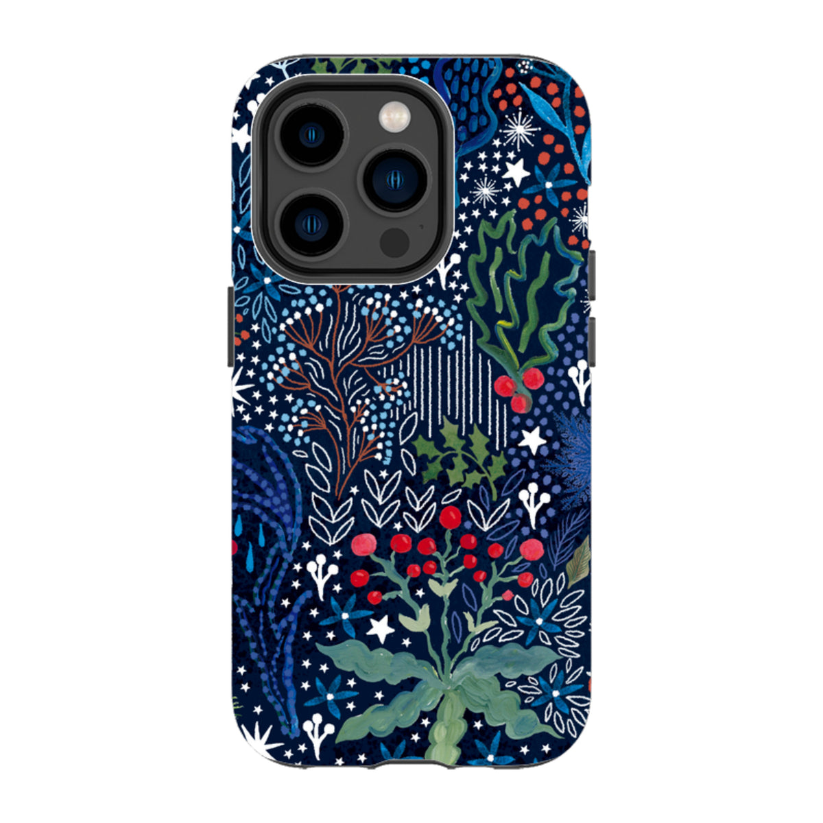 iPhone Tough Case - Winter Flowers I By Emma Frances Grant