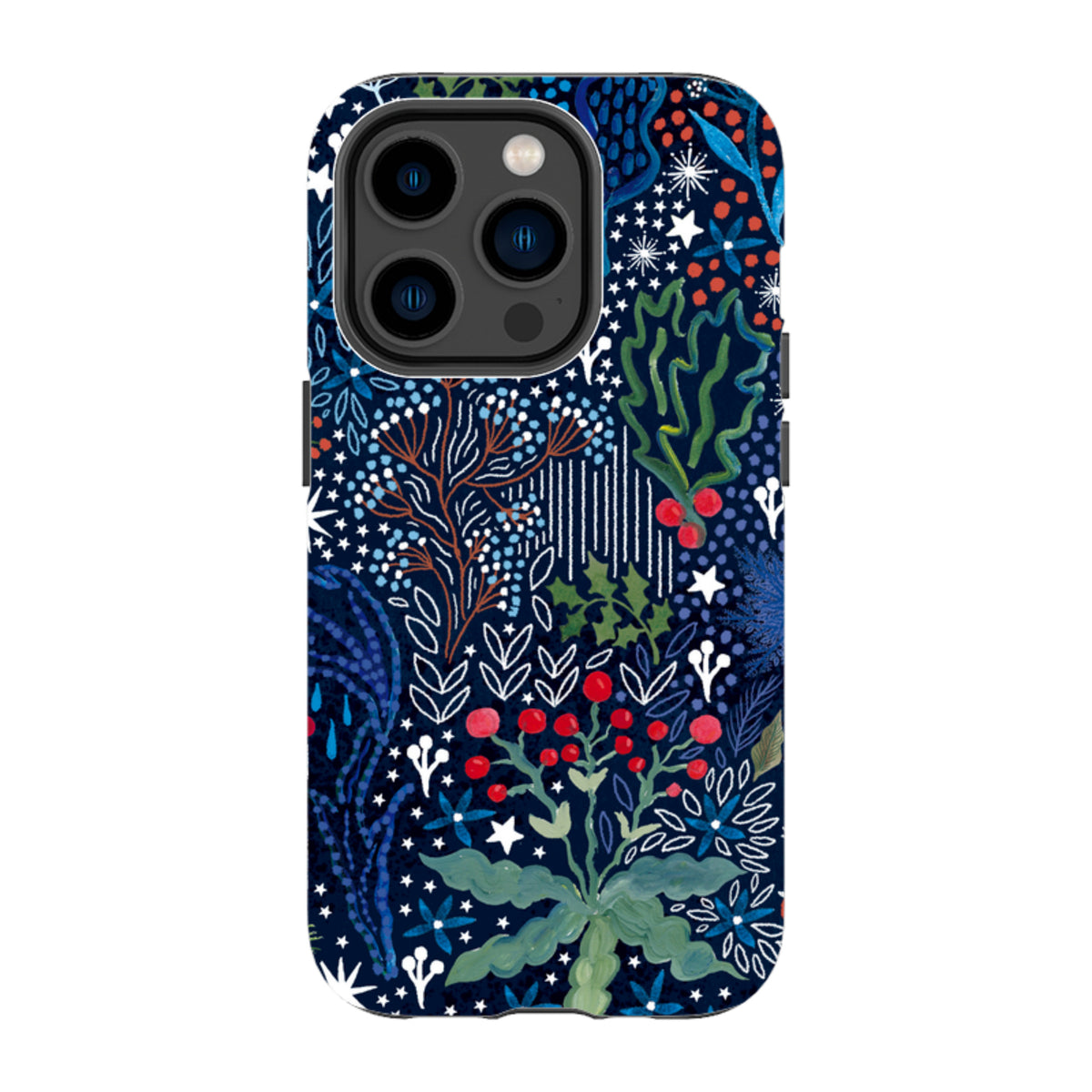 iPhone Tough Case - Winter Flowers I By Emma Frances Grant