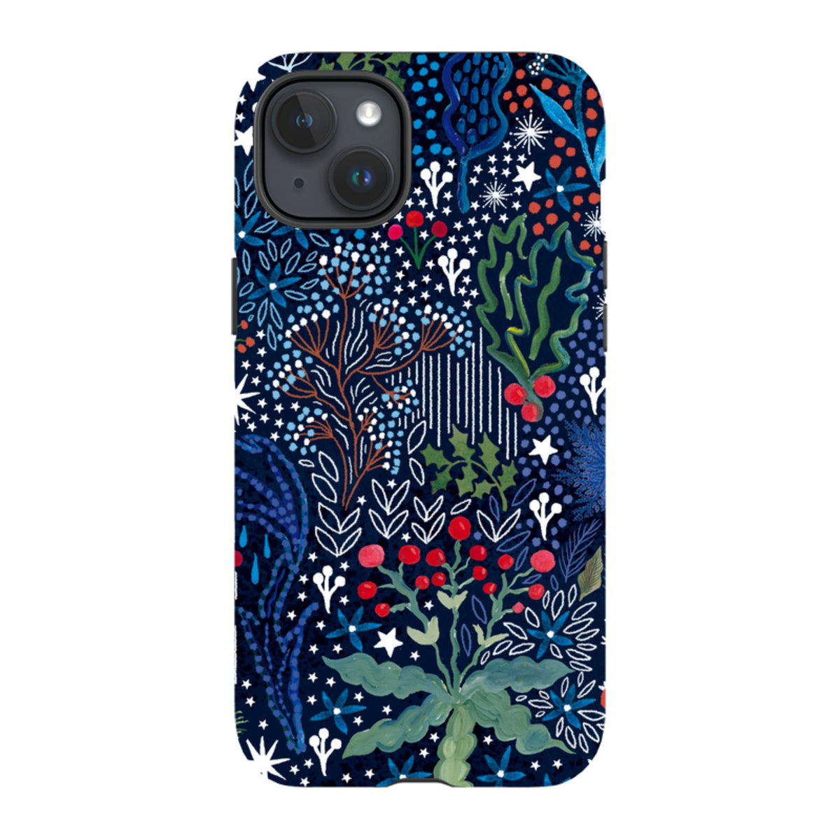 iPhone Tough Case - Winter Flowers I By Emma Frances Grant
