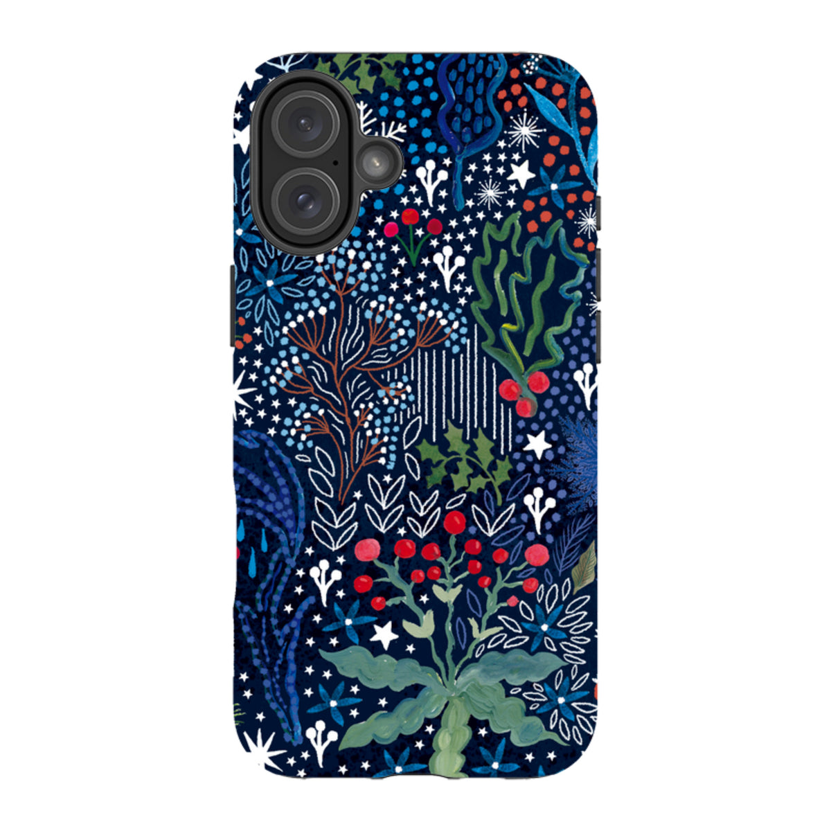 iPhone Tough Case - Winter Flowers I By Emma Frances Grant