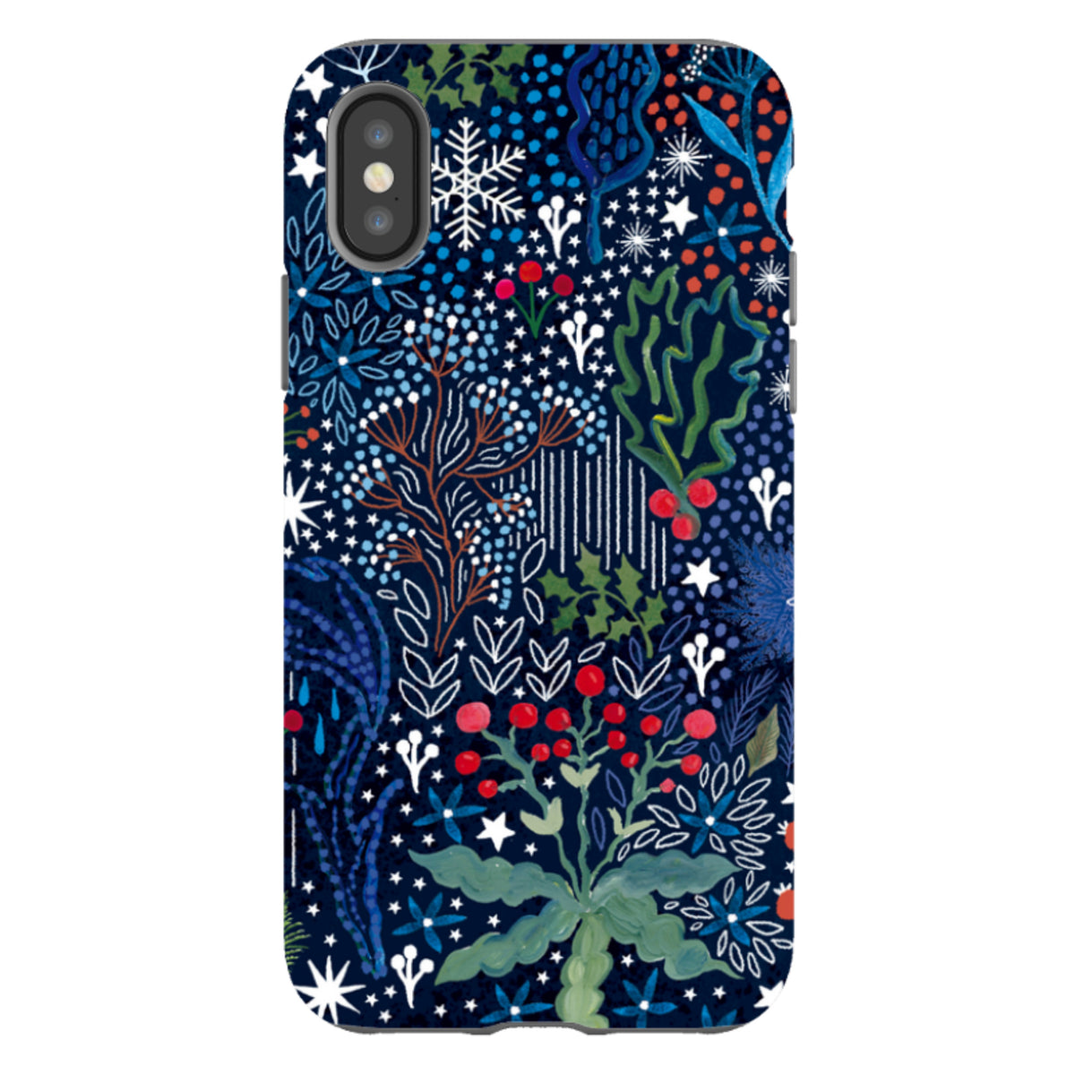 iPhone Tough Case - Winter Flowers I By Emma Frances Grant