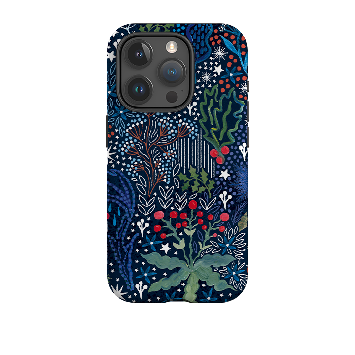 iPhone Tough Case - Winter Flowers I By Emma Frances Grant