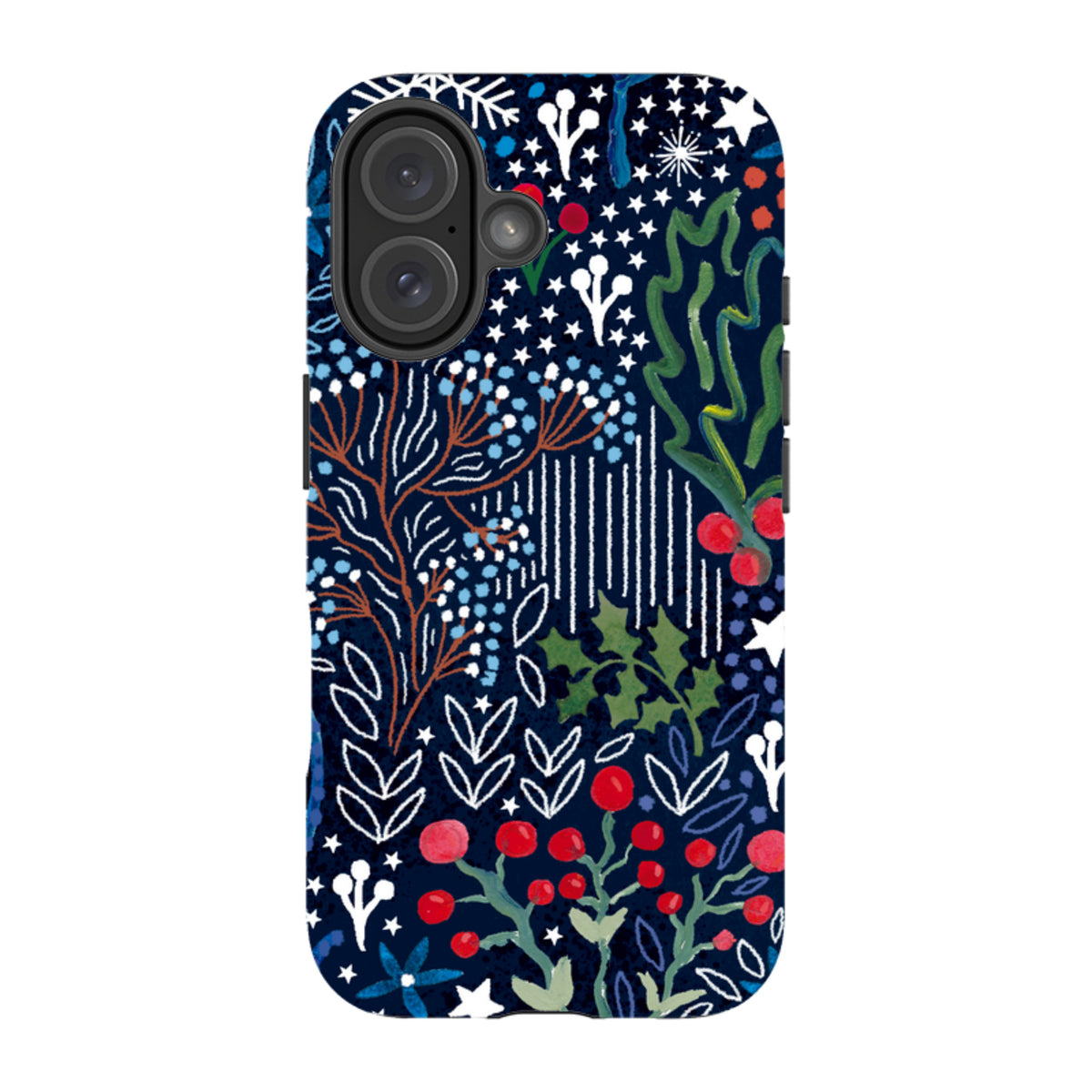 iPhone Tough Case - Winter Flowers II By Emma Frances Grant