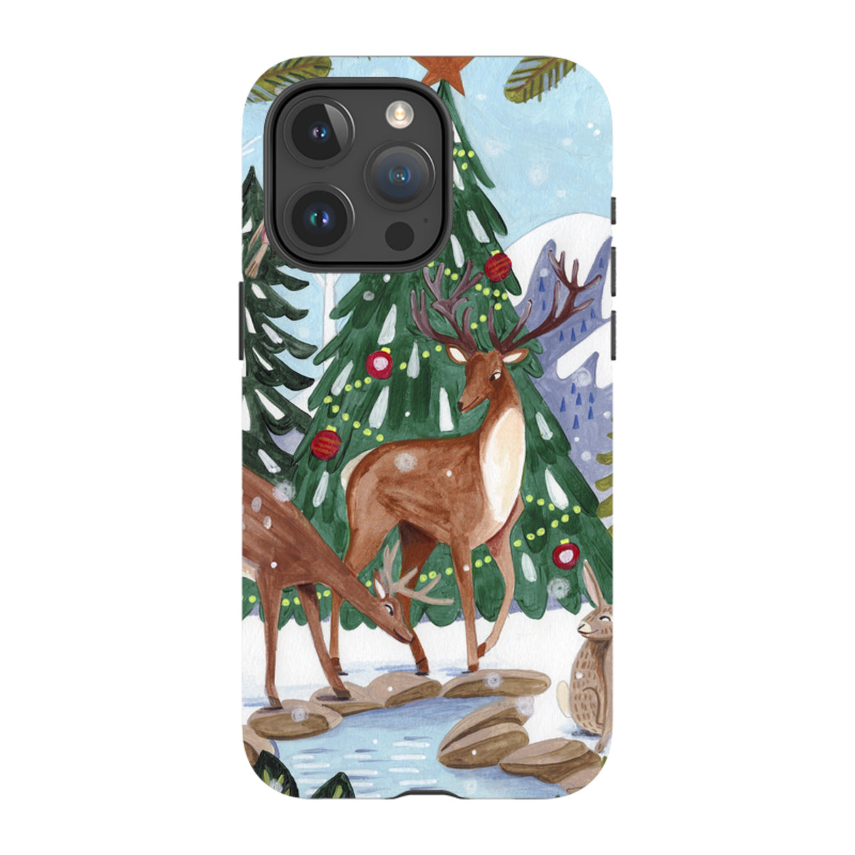 iPhone Tough Case - Winter Forest By Caroline Bonne Muller