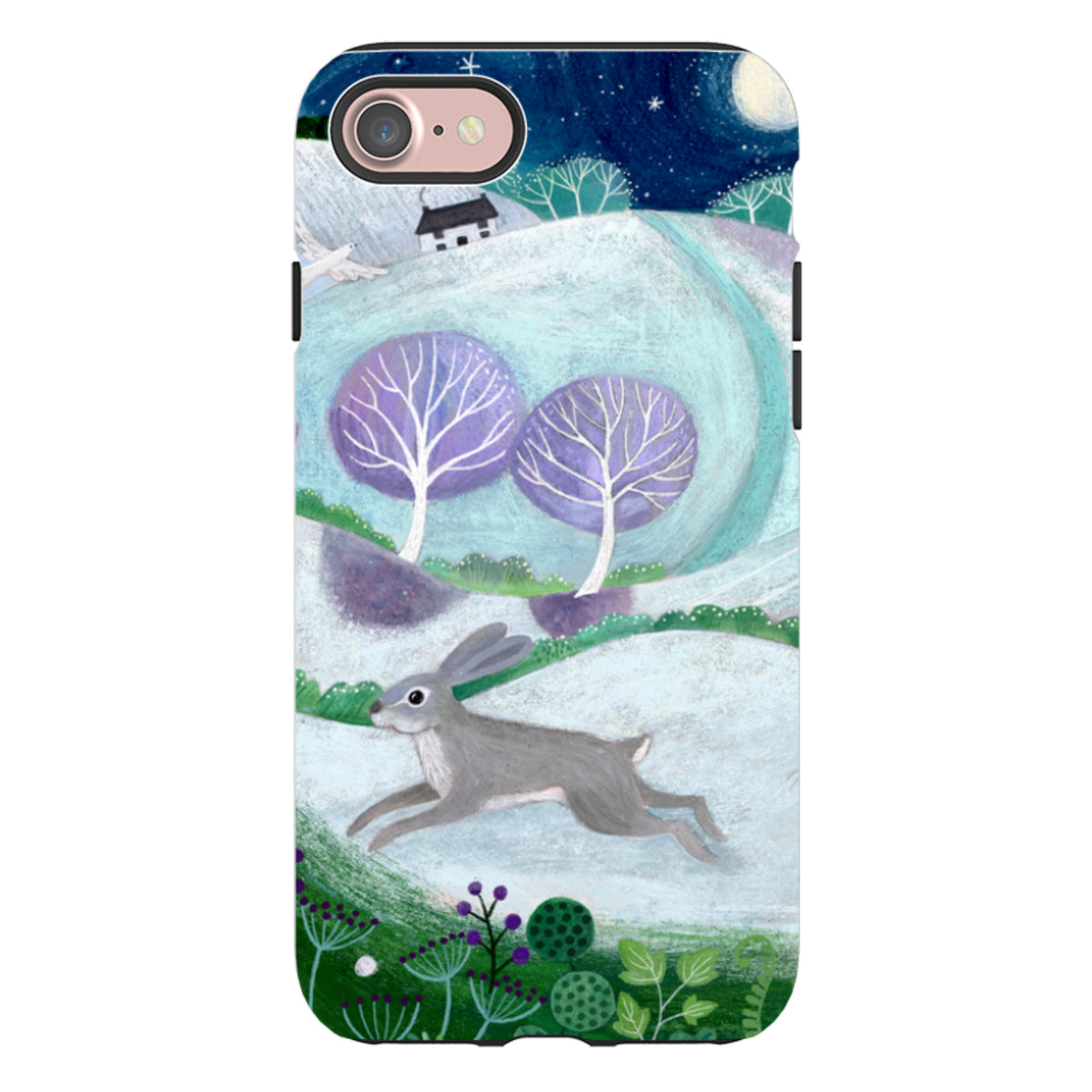 iPhone Tough Case - Winter Hare By Bex Parkin
