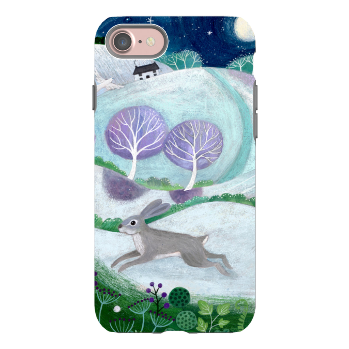 iPhone Tough Case - Winter Hare By Bex Parkin