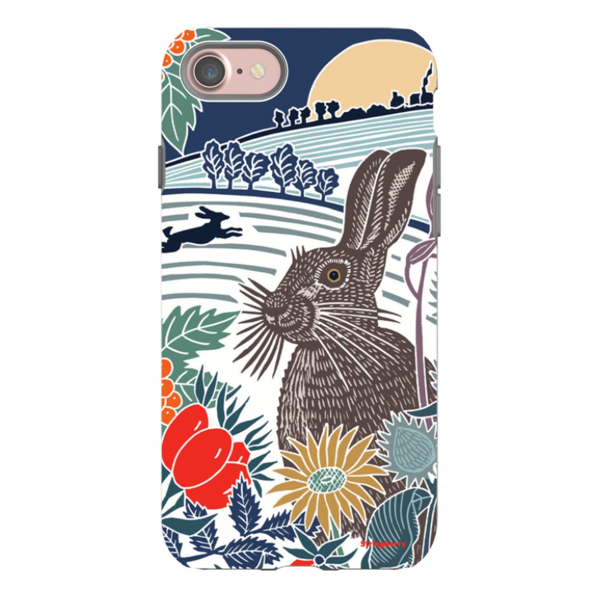 iPhone Tough Case - Winter Hare By Kate Heiss