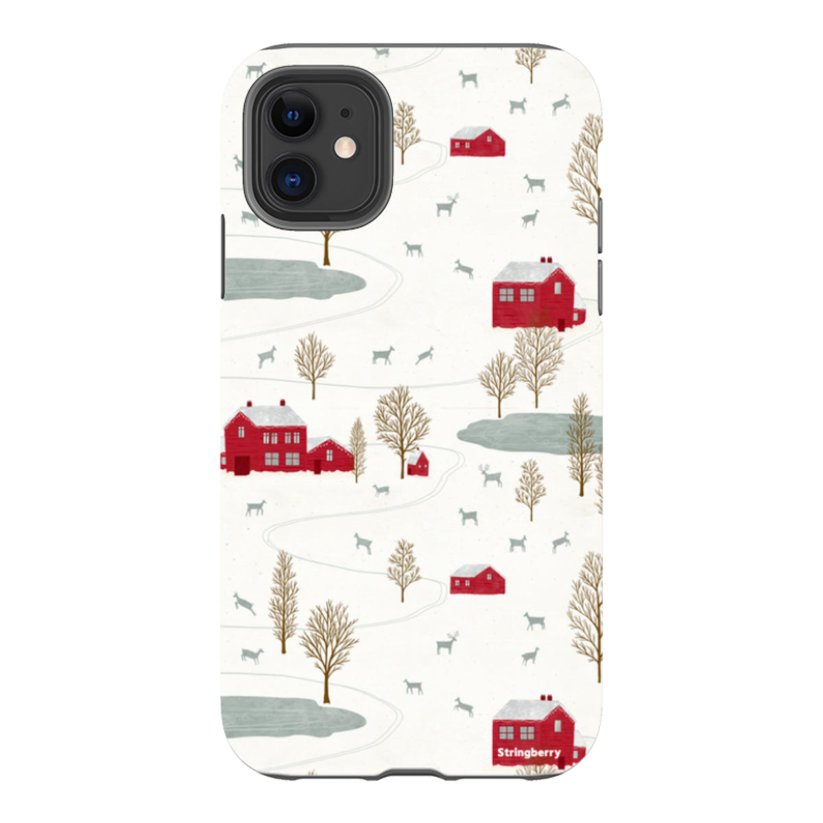 iPhone Tough Case - Winter Landscape II By Katherine Quinn