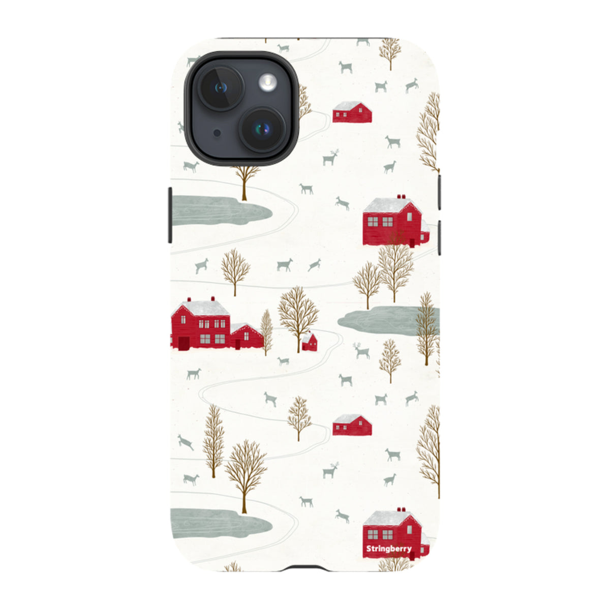 iPhone Tough Case - Winter Landscape II By Katherine Quinn