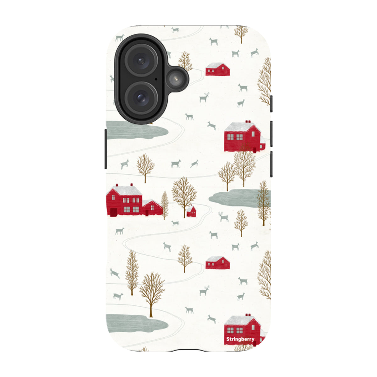 iPhone Tough Case - Winter Landscape II By Katherine Quinn