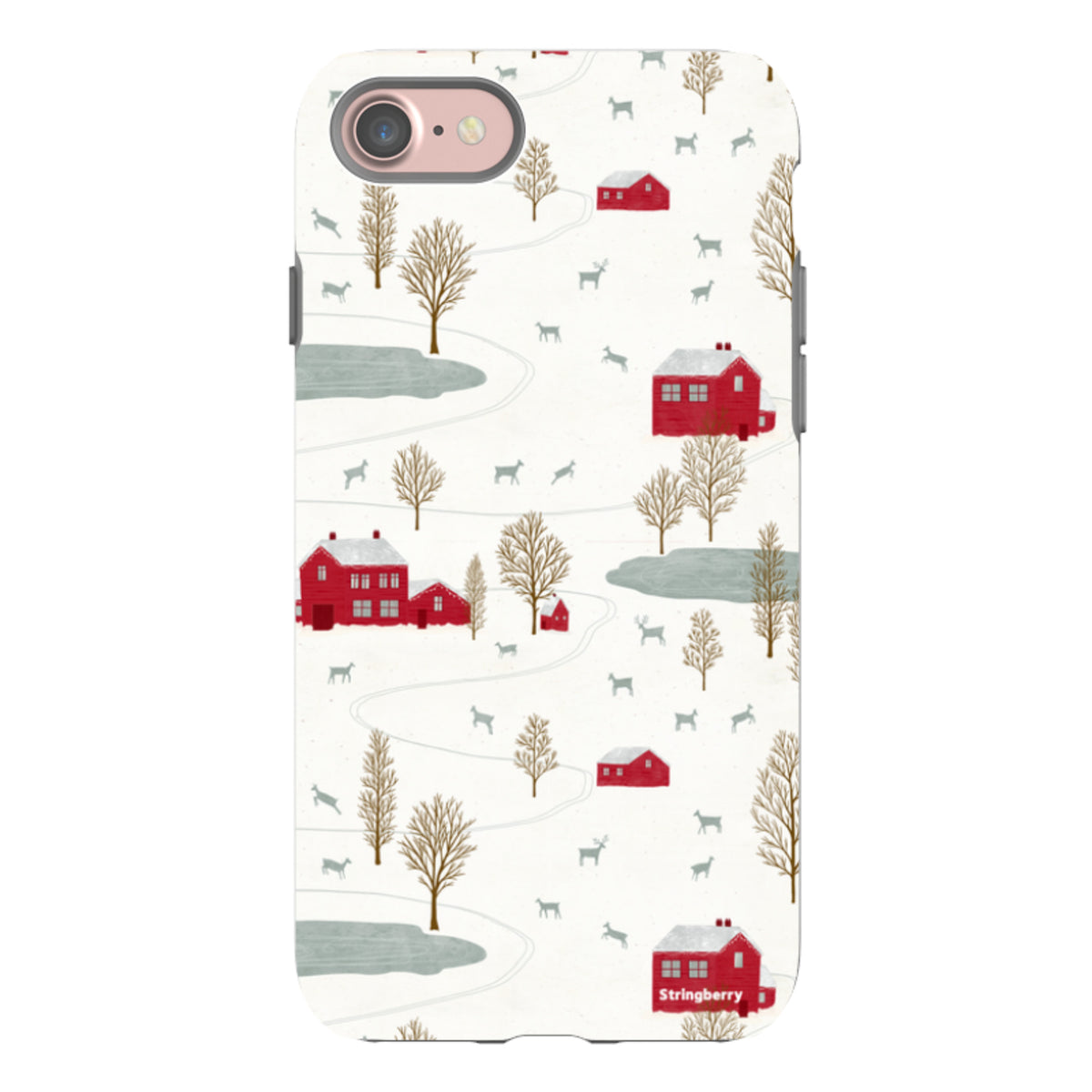 iPhone Tough Case - Winter Landscape II By Katherine Quinn
