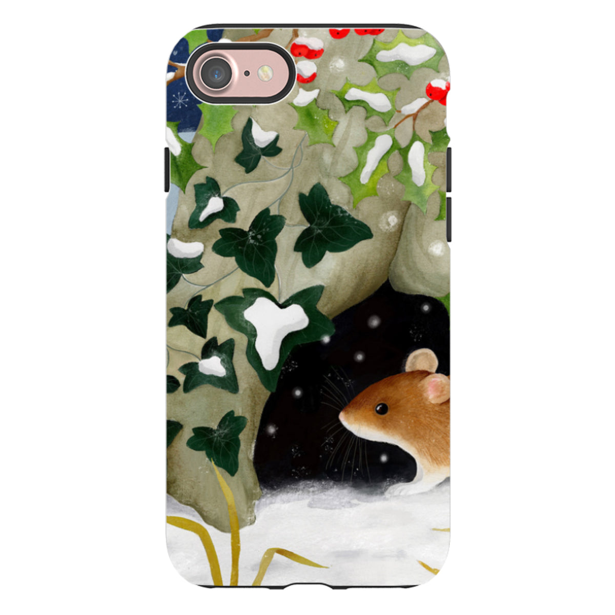 iPhone Tough Case - Winter Mouse By Bex Parkin