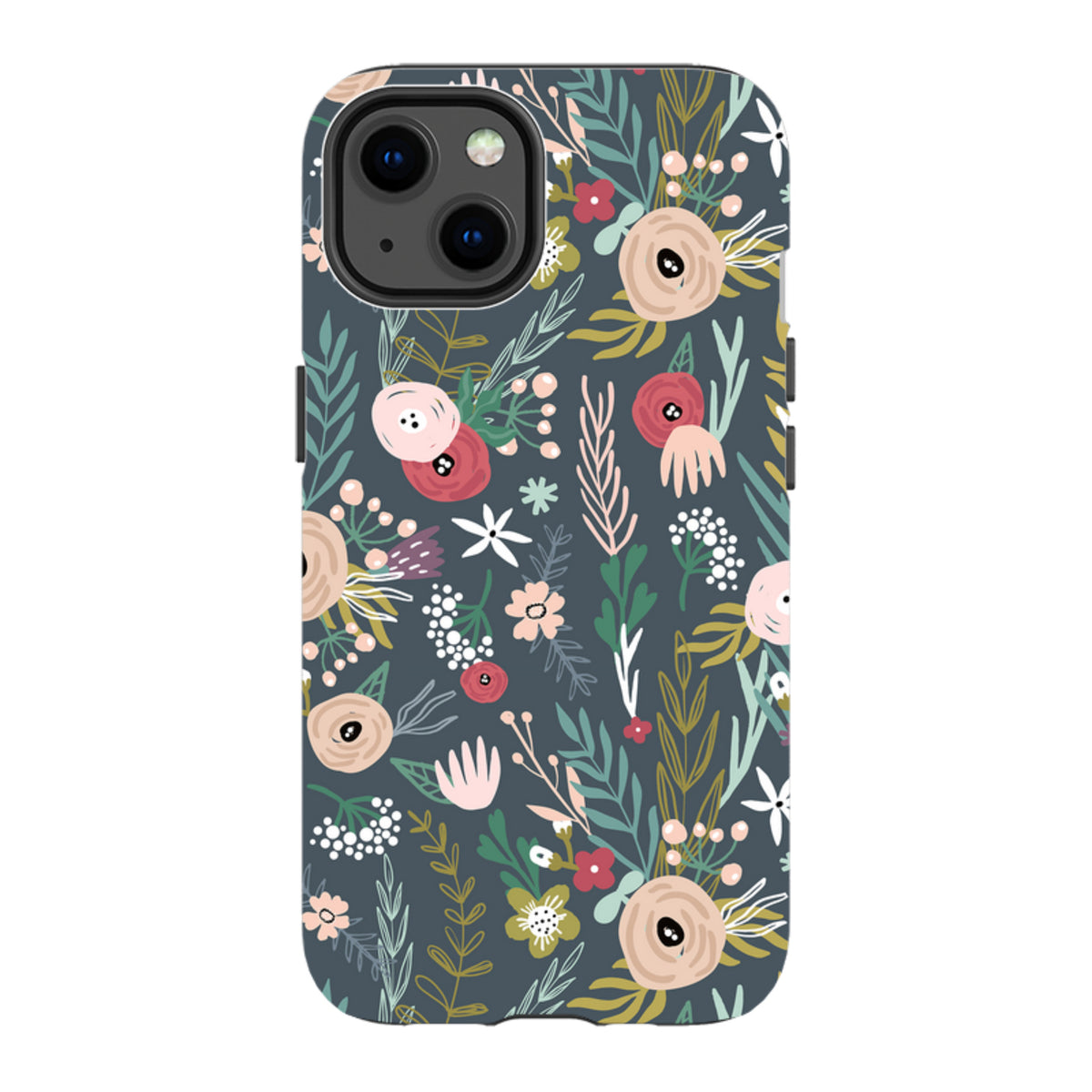 iPhone Tough Case - Winter Scandi Floral