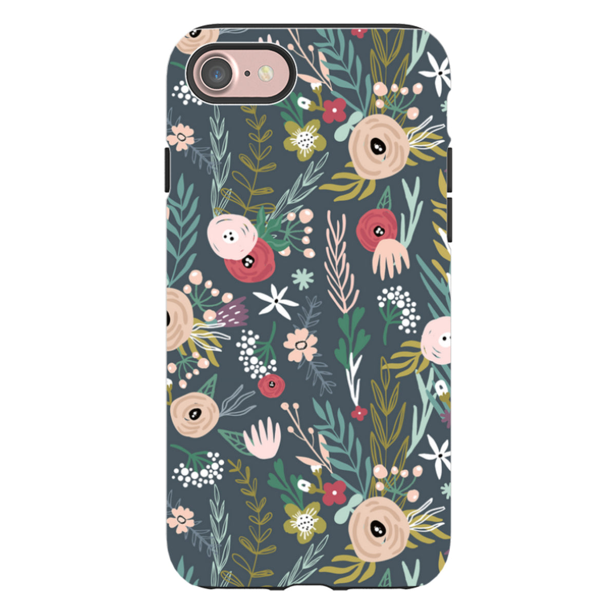 iPhone Tough Case - Winter Scandi Floral