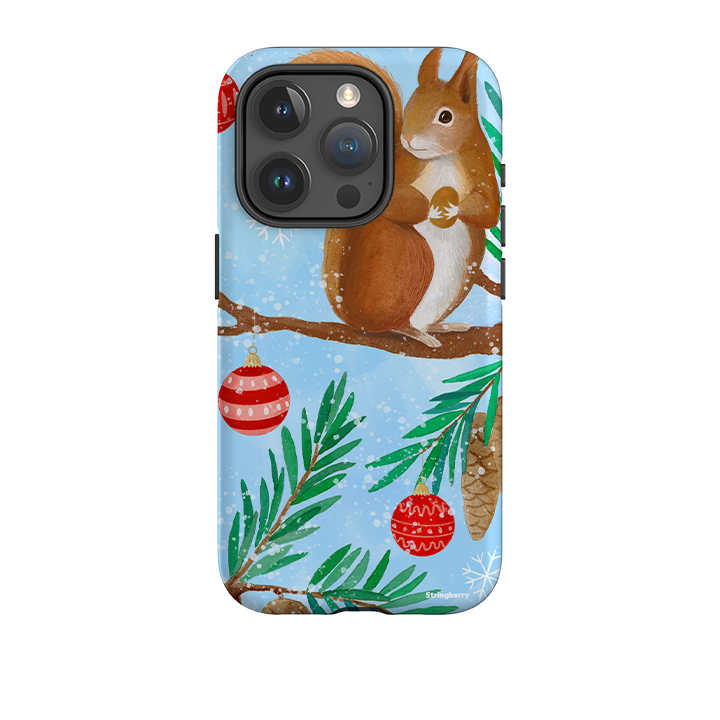 iPhone Tough Case - Winter Squirrel By Bex Parkin