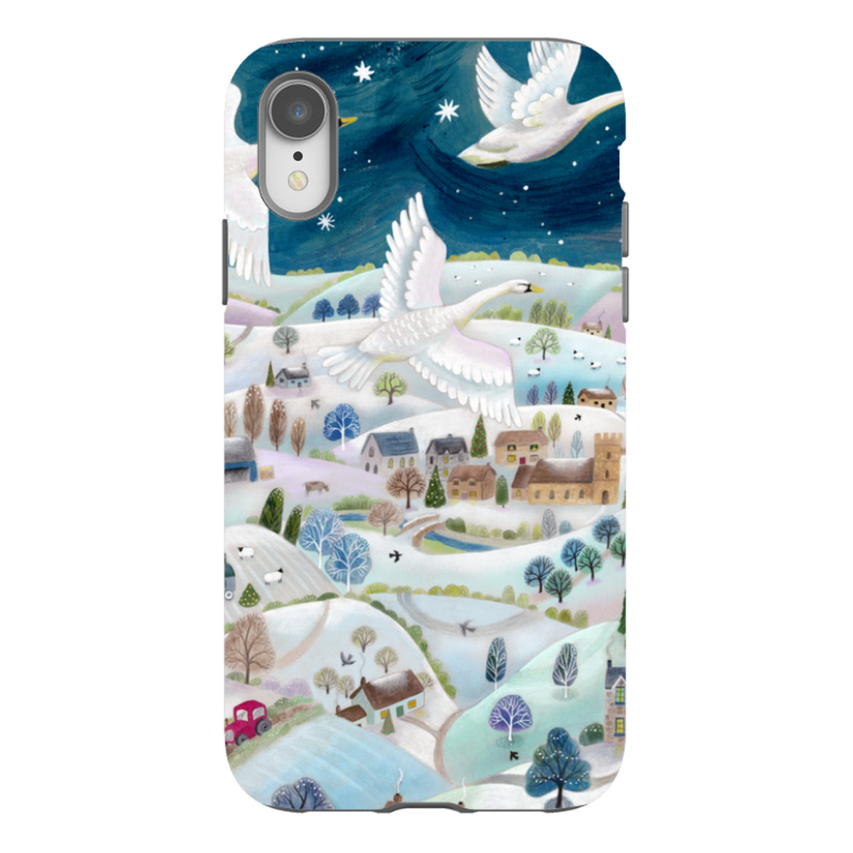 iPhone Tough Case - Winter Swans By Bex Parkin