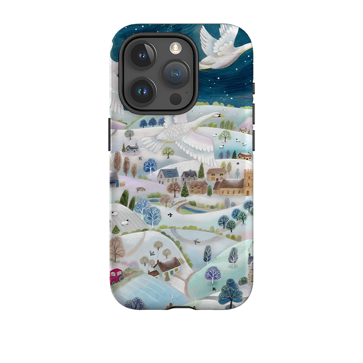 iPhone Tough Case - Winter Swans By Bex Parkin