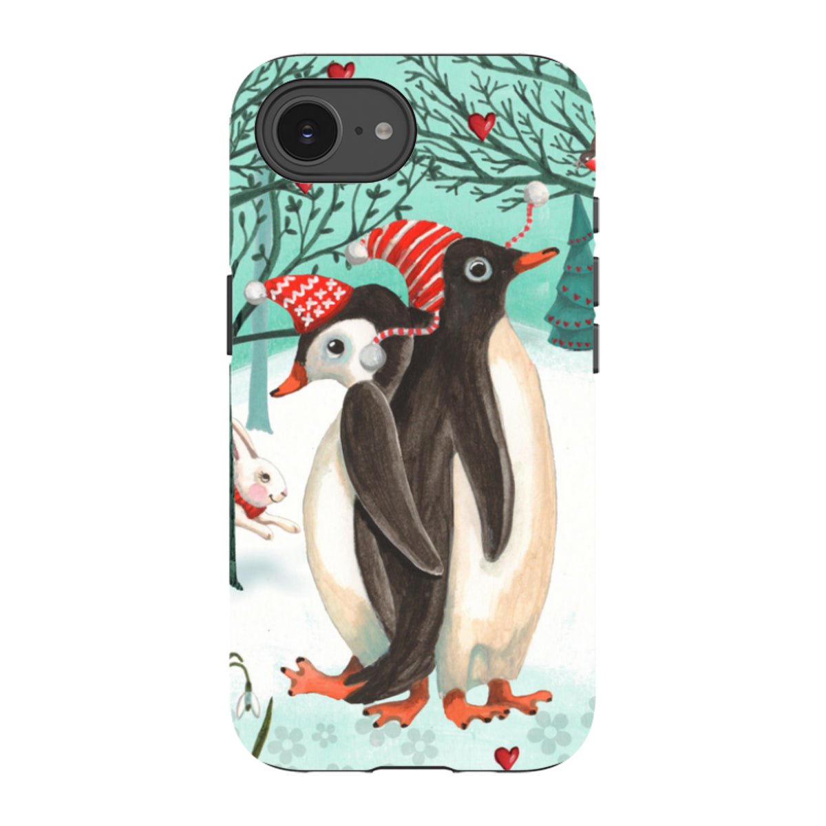 iPhone Tough Case - Winter Together By Caroline Bonne Muller