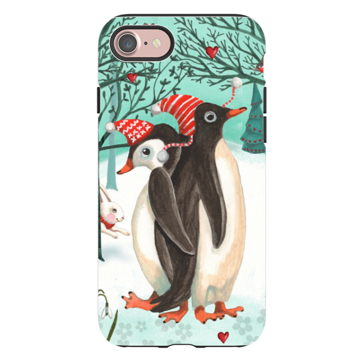 iPhone Tough Case - Winter Together By Caroline Bonne Muller