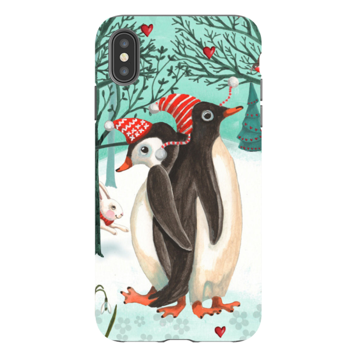 iPhone Tough Case - Winter Together By Caroline Bonne Muller
