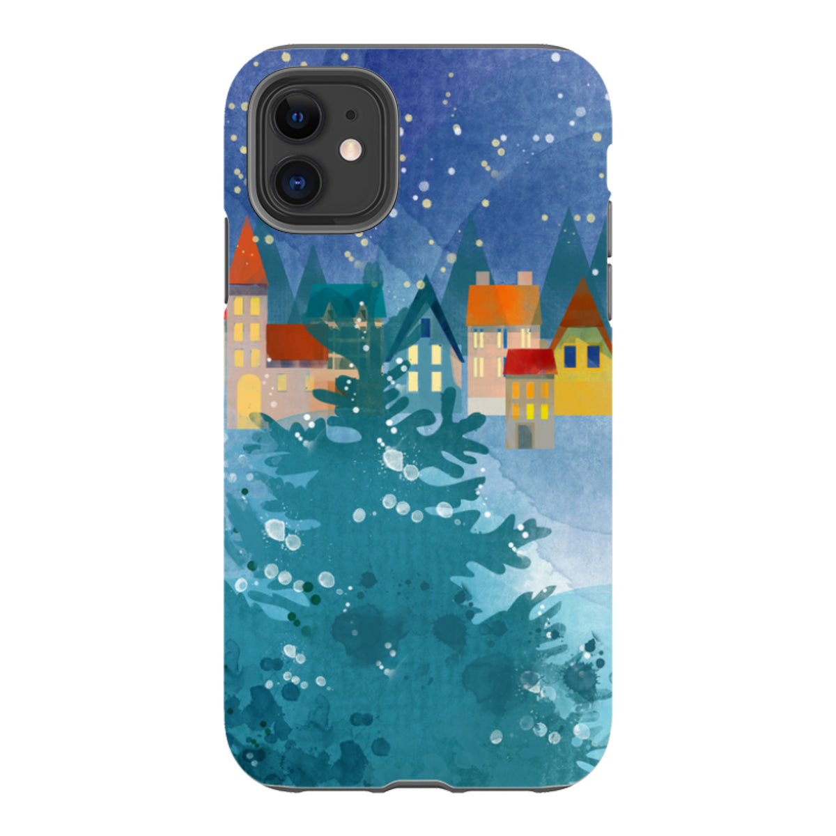 iPhone Tough Case - Winter Town
