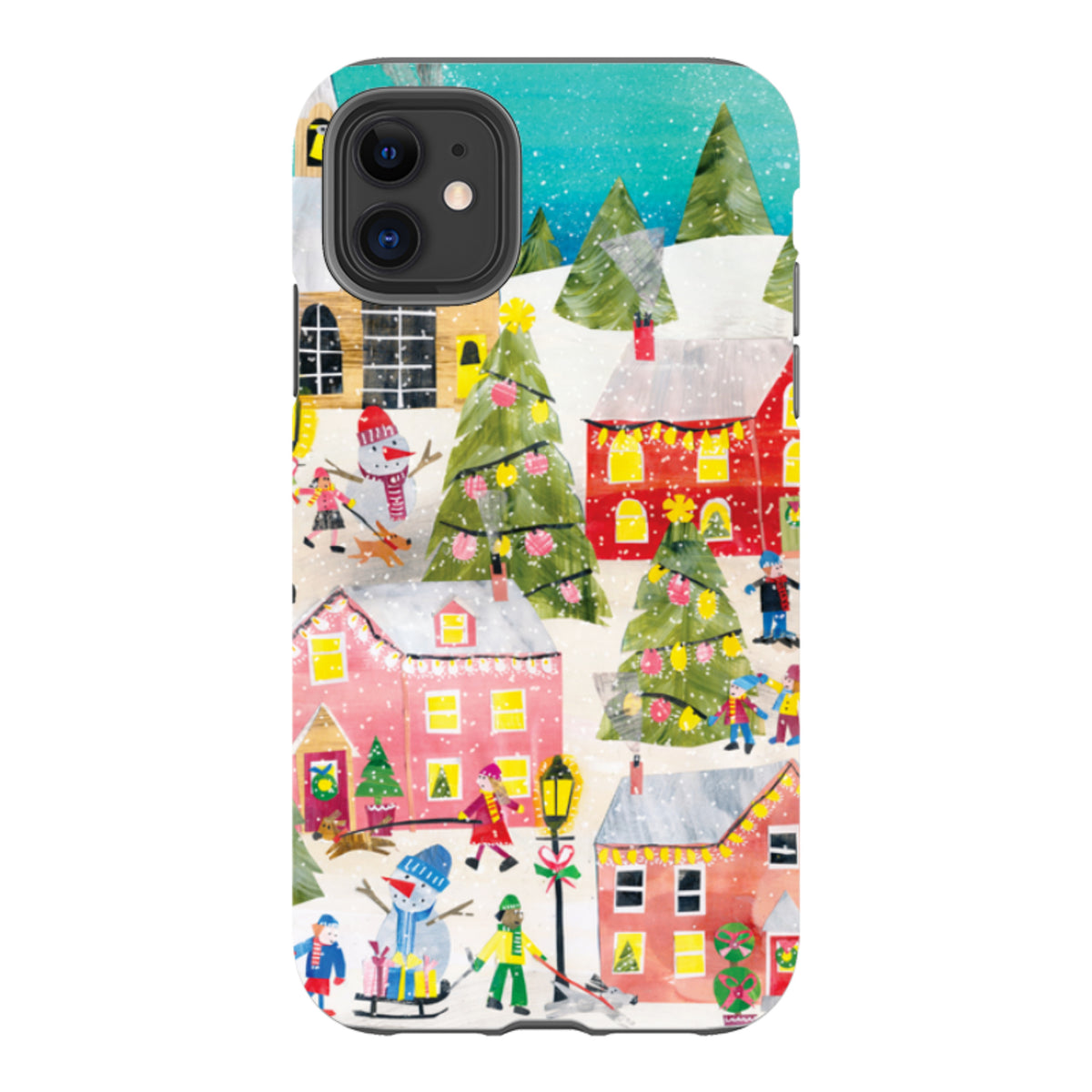 iPhone Tough Case - Winter Village By Tracey English