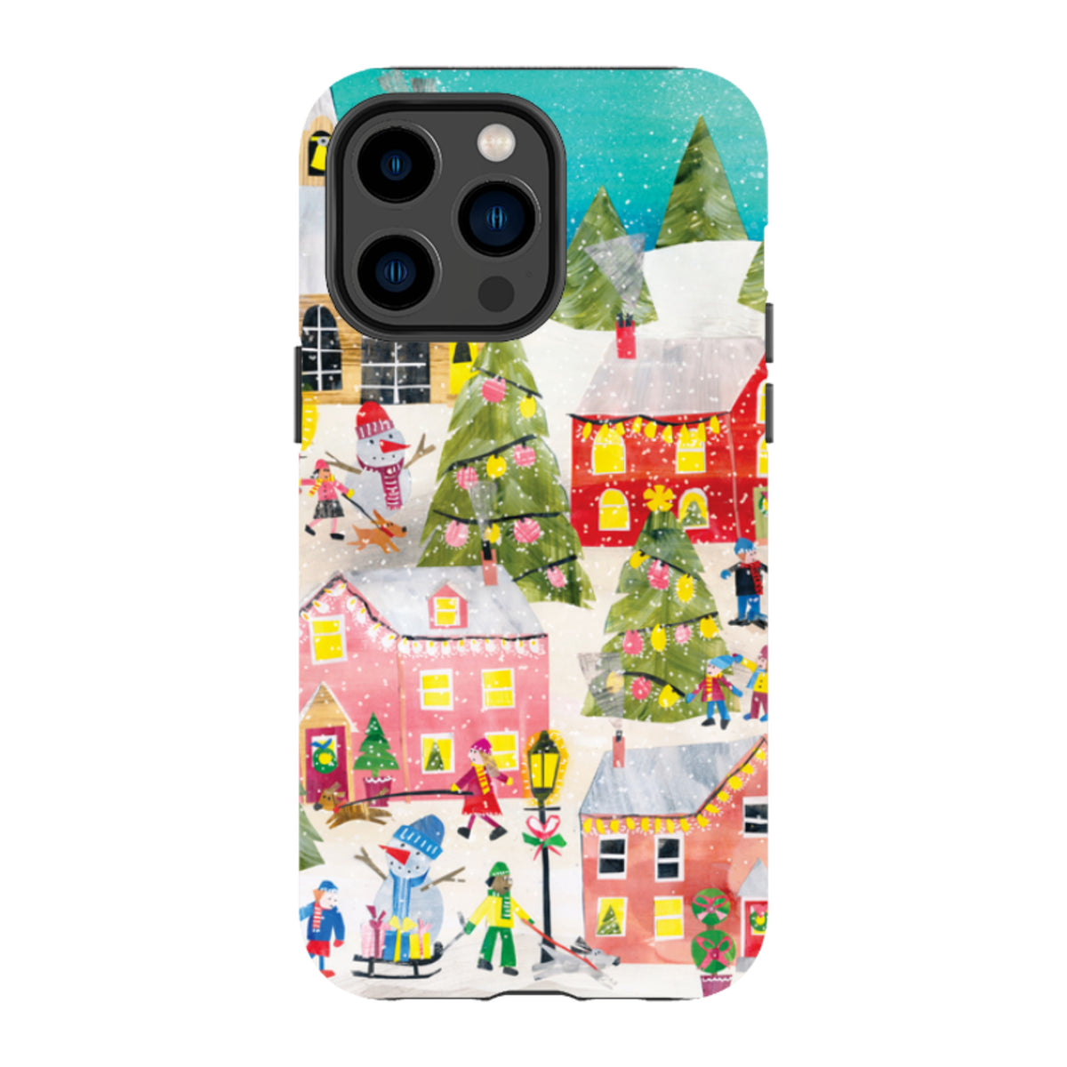 iPhone Tough Case - Winter Village By Tracey English