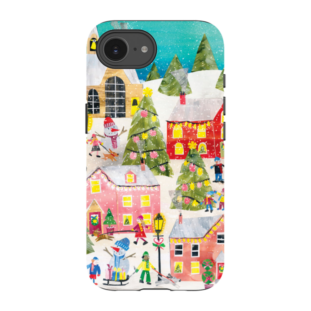 iPhone Tough Case - Winter Village By Tracey English