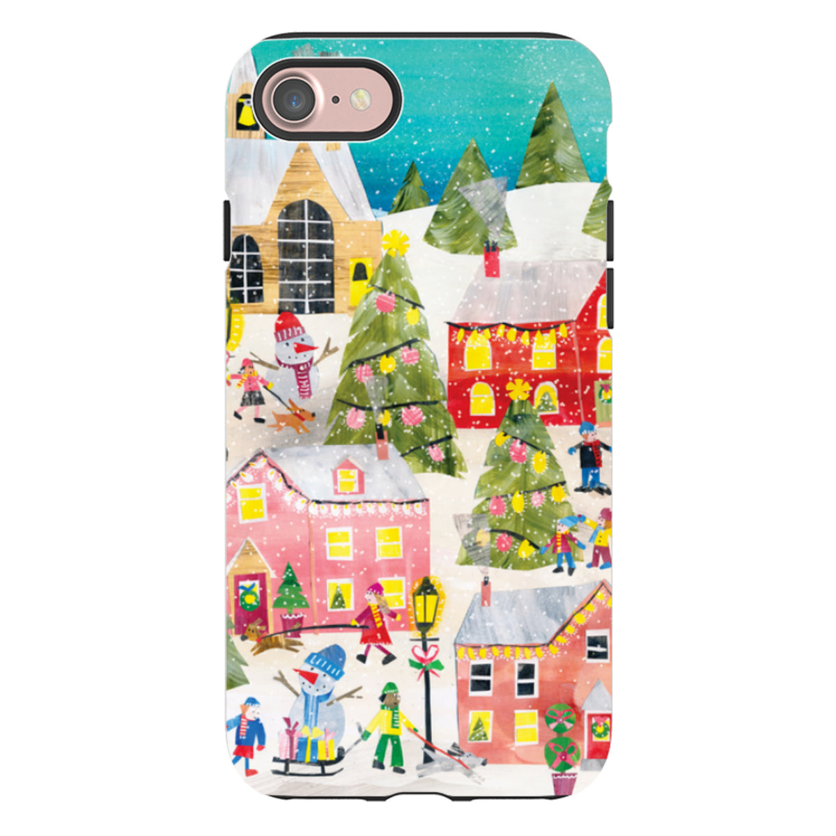 iPhone Tough Case - Winter Village By Tracey English