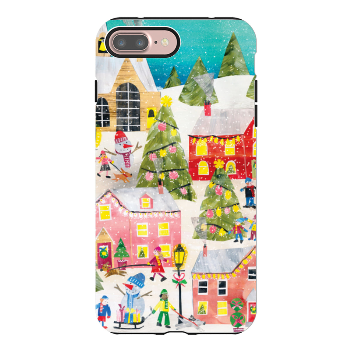 iPhone Tough Case - Winter Village By Tracey English