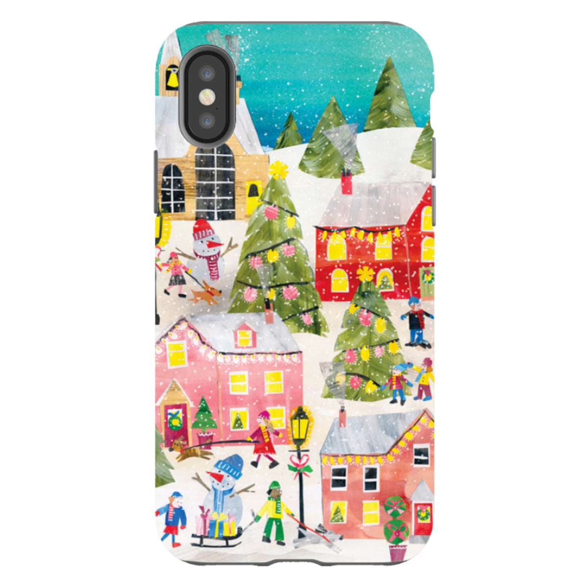 iPhone Tough Case - Winter Village By Tracey English