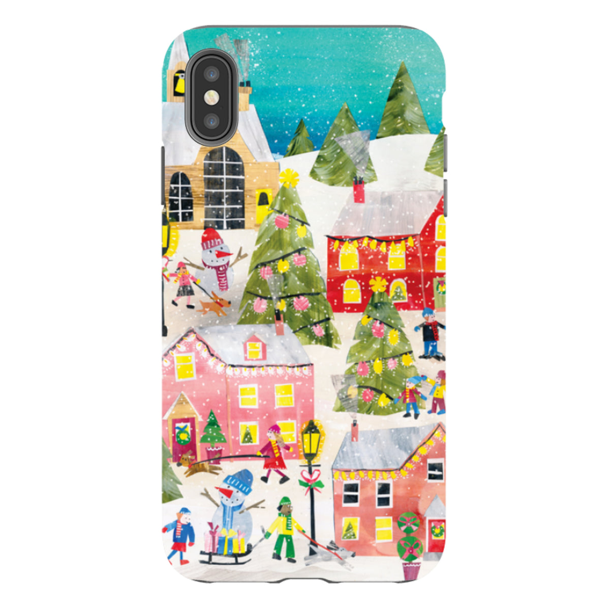 iPhone Tough Case - Winter Village By Tracey English