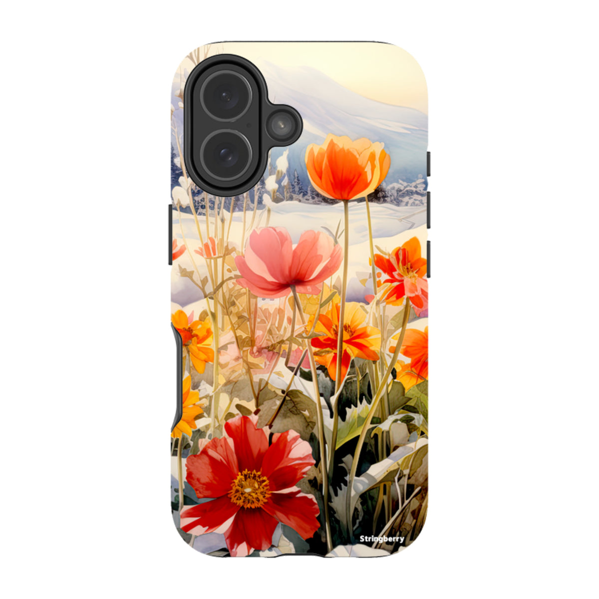 iPhone Tough Case - Winter Wild Flowers II