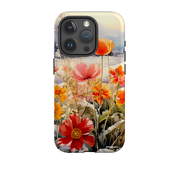 iPhone Tough Case - Winter Wild Flowers II