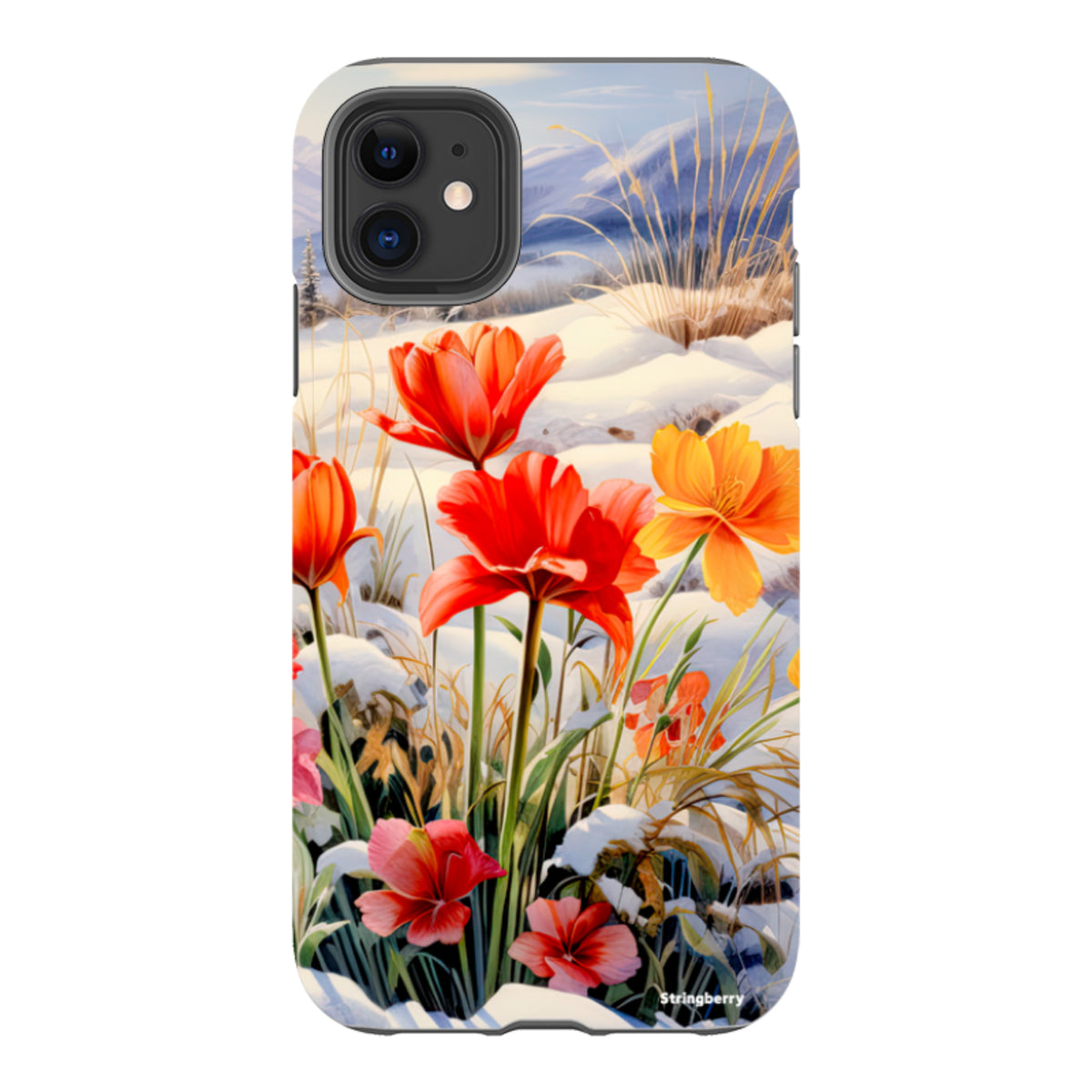 iPhone Tough Case - Winter Wild Flowers III