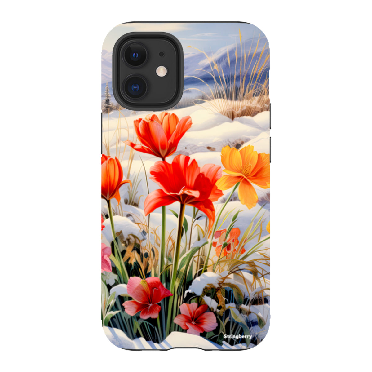 iPhone Tough Case - Winter Wild Flowers III