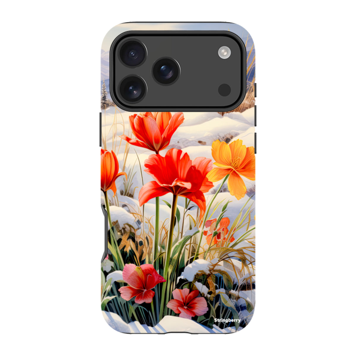 iPhone Tough Case - Winter Wild Flowers III