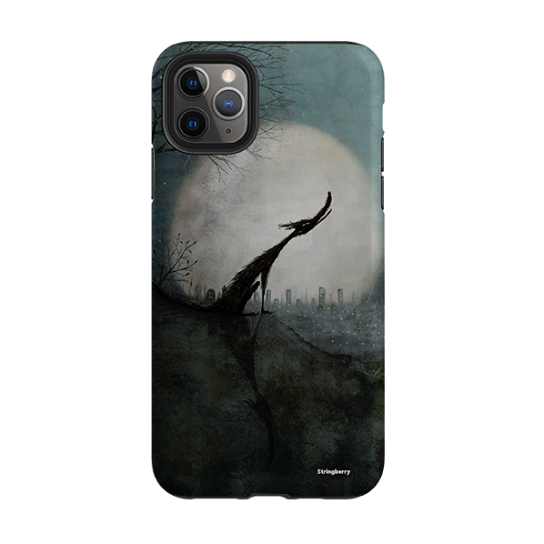 iPhone Tough Case - Wolf Moon By Maja Lindberg