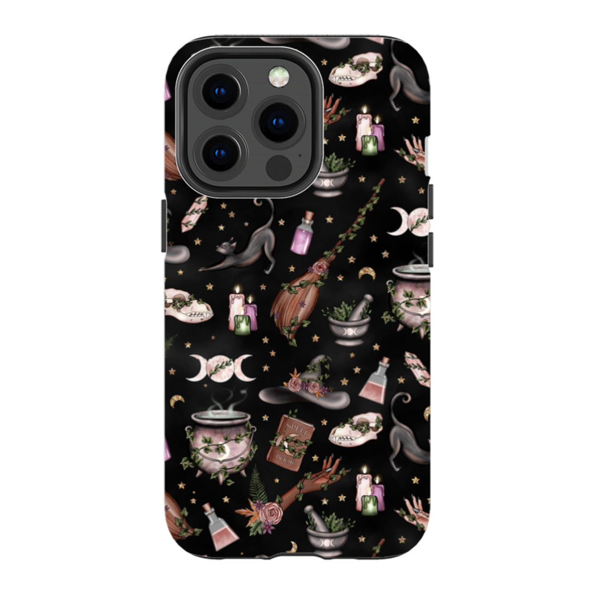 iPhone Tough Case - Woodland Witch Black