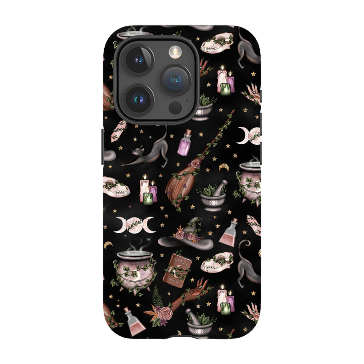 iPhone Tough Case - Woodland Witch Black