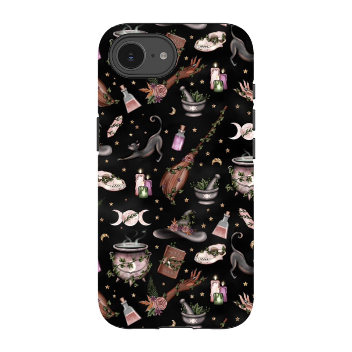 iPhone Tough Case - Woodland Witch Black